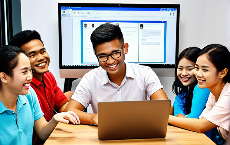 **Image Prompt:** A vibrant, modern co-working space in Kuala Lumpur. A young Malaysian tutor with a TESOL certificate is smiling and teaching English online to a diverse group of international students via laptop. The scene conveys flexibility, global connection, and a modern career.