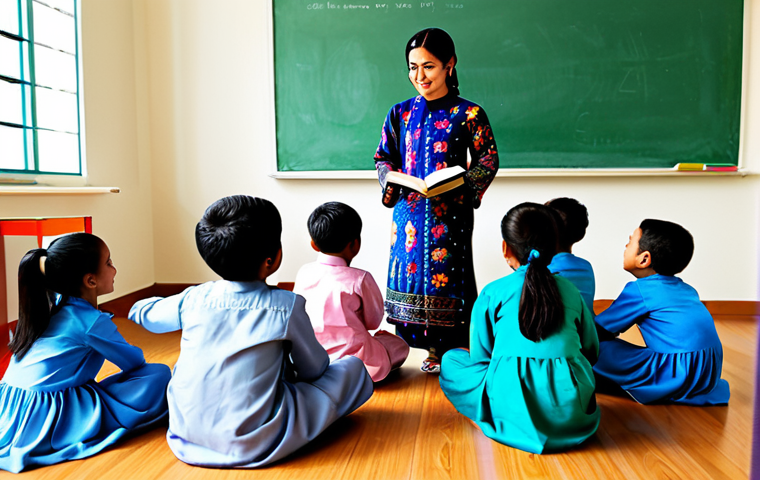 TESOL 자격증의 학술적 중요성 - Corporate Professional**

"A professional businesswoman in a modest batik Kebaya, standing in front ...